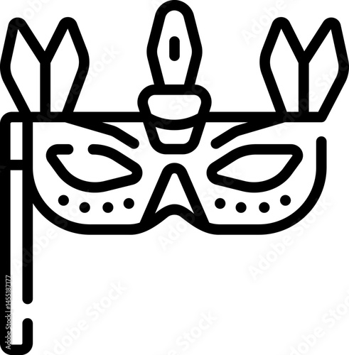 eye mask illustration on a white background    