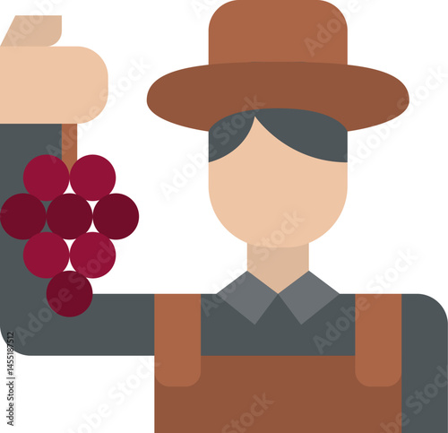 farming illustration on a white background     