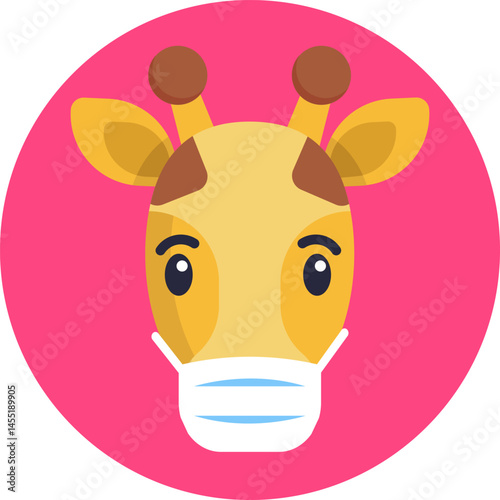 giraffe illustration on a white background     