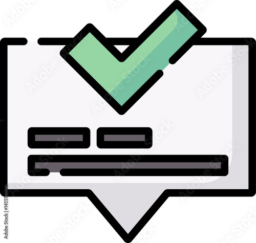 good review illustration on a white background     