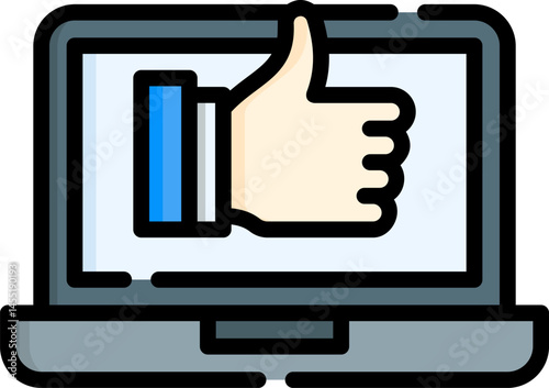 good review illustration on a white background     