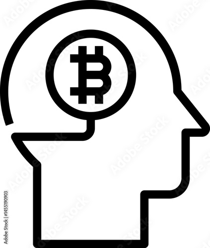 head illustration on a white background     