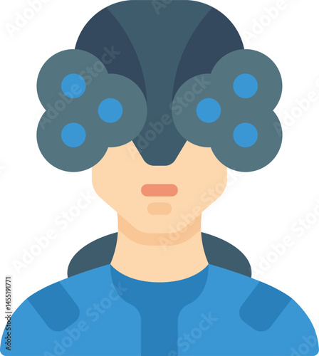 humanoid illustration on a white background     