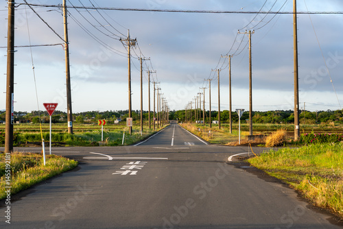 田舎の交差点 photo