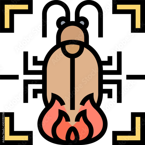 infected illustration on a white background     