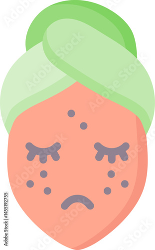 irritation illustration on a white background    