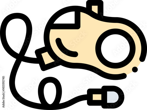 leash dog illustration on a white background     