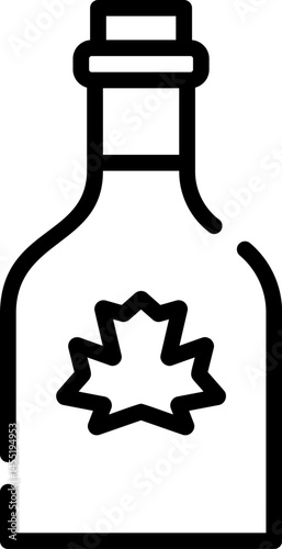 maple syrup illustration on a white background     