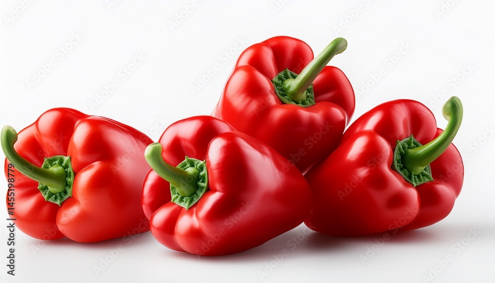 red peppers isolated on white package design element red peppers isolated on white package design element