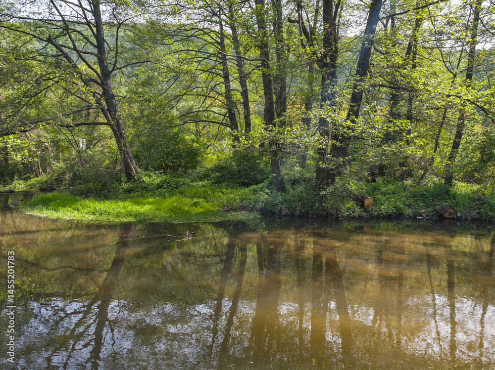 Iskar river near Pancharevo lake, Bulgaria