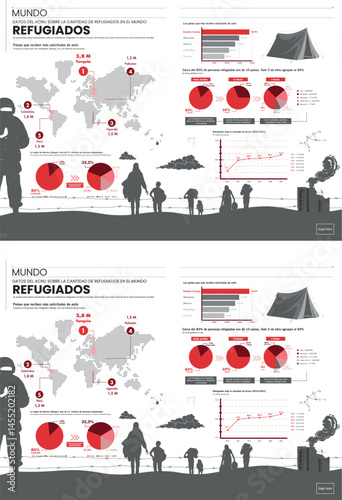 Global Refugee Statistics Infographic