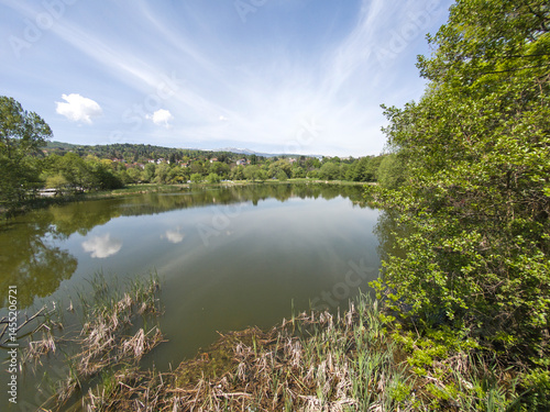 Obraz na płótnie Iskar river near Pancharevo lake, Bulgaria w salonie