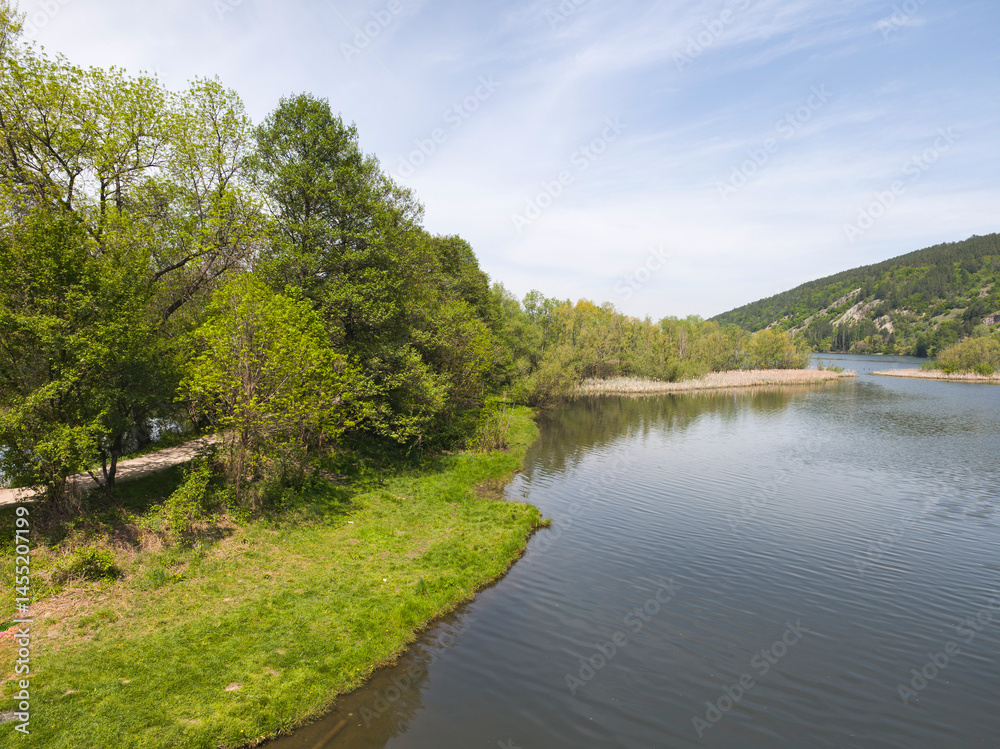 Iskar river near Pancharevo lake, Bulgaria