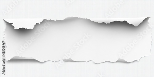 Wallpaper Mural Torn paper revealing a blank space ideal for creative projects or announcements in a minimalistic style Torontodigital.ca