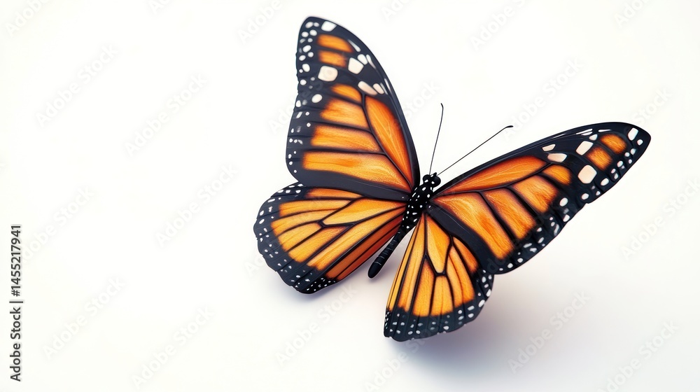 Fototapeta premium Monarch Butterfly in Flight