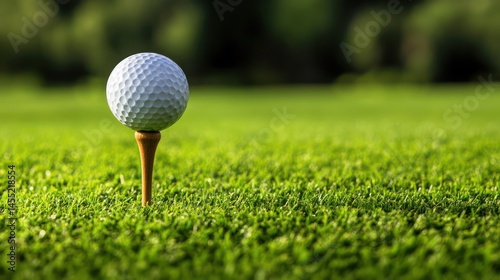 Wallpaper Mural Golf ball on tee in green field Torontodigital.ca
