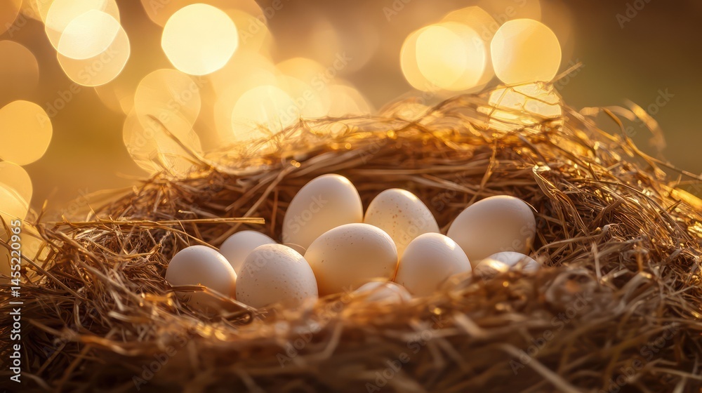 Eggs in nest Eggs in nest