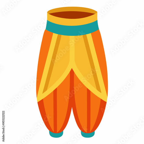Minimal Dhoti Vector on White Background