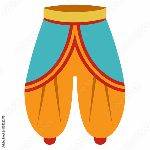 Minimal Dhoti Vector on White Background