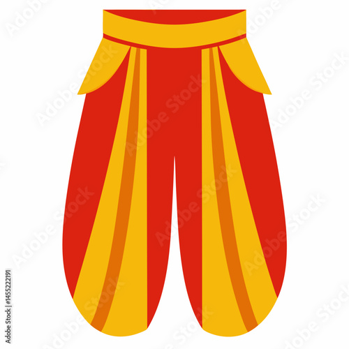 Minimal Dhoti Vector on White Background