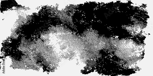 Dot white black wave technology texture background. Abstract big data digital concept.