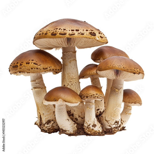 Cluster of mushrooms photo