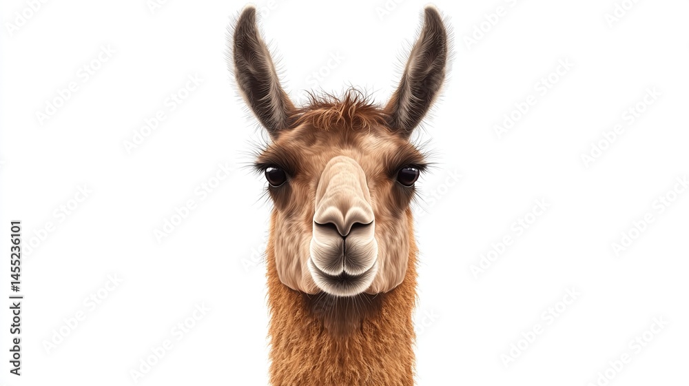 Obraz premium Llama portrait, close-up