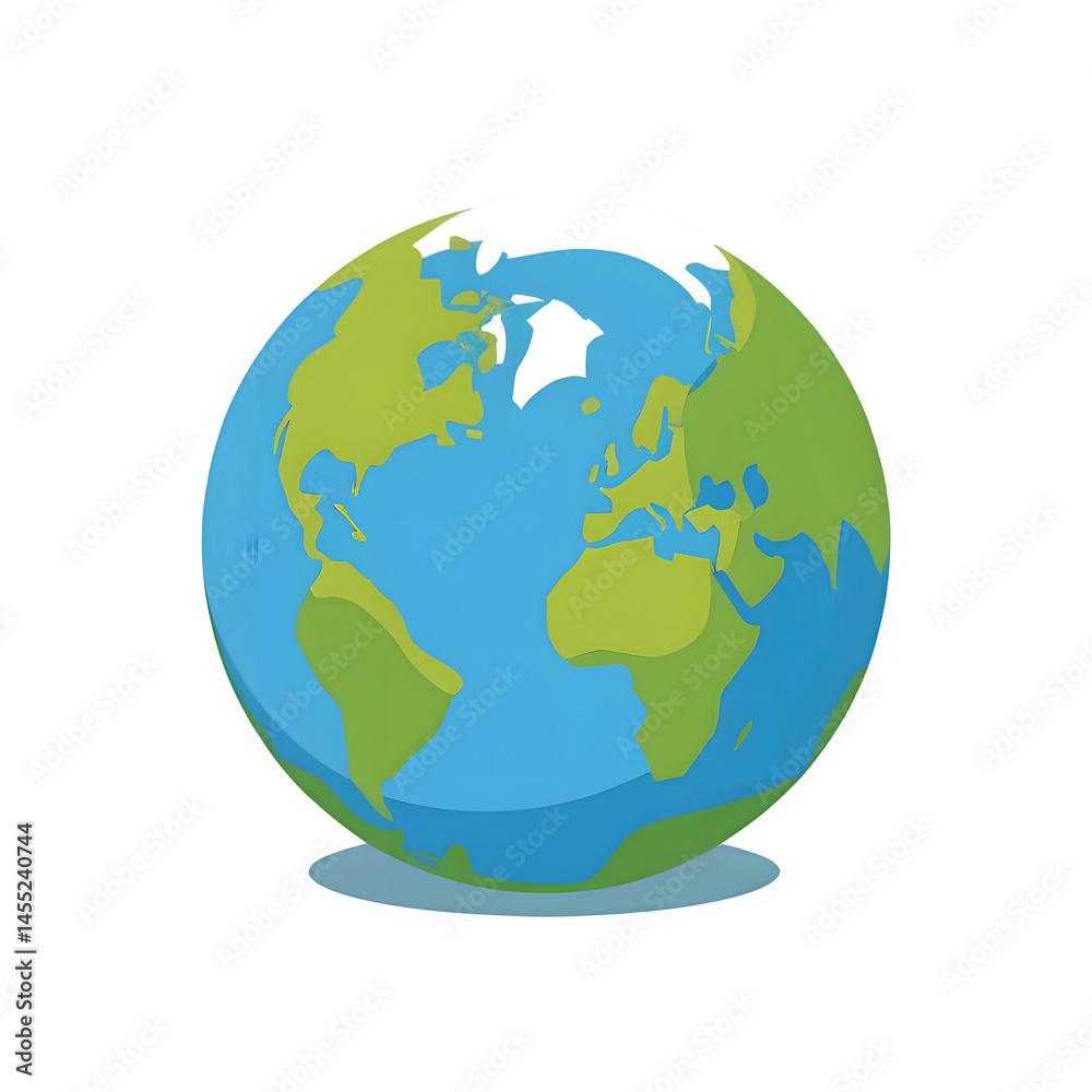 Naklejka premium Planet Earth Globe PNG Clipart