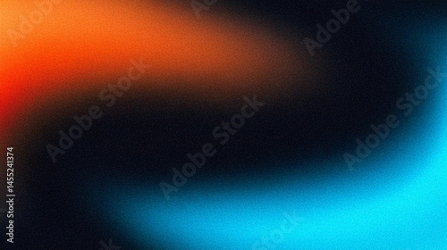 Abstract Blue and Orange Gradient Background Texture