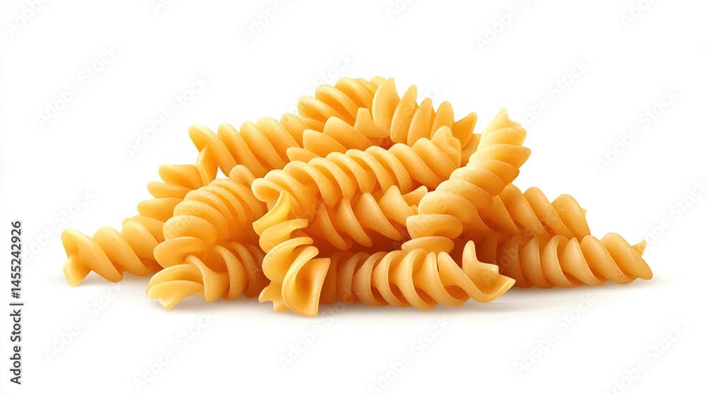 Pile of spiral pasta