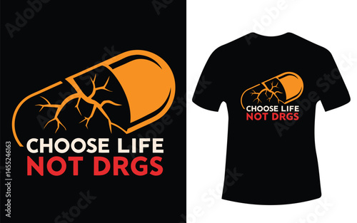 anti drugs day t shirt design