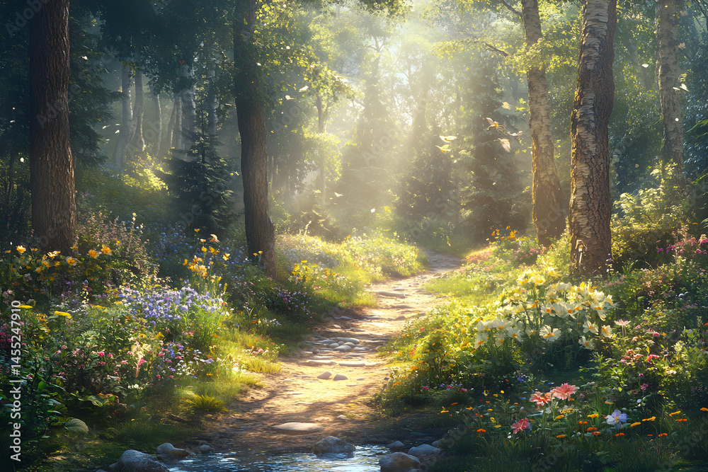 Enchanted Forest Path: A Journey Into Nature's Hidden Wonders Awaits Beneath the Majestic Canopies of Towering Trees Under the Sun's Gentle Gaze, Perfect for Adventurous Souls Enchanted Forest Path: A Journey Into Nature's Hidden Wonders Awaits Beneath the Majestic Canopies of Towering Trees Under the Sun's Gentle Gaze, Perfect for Adventurous Souls