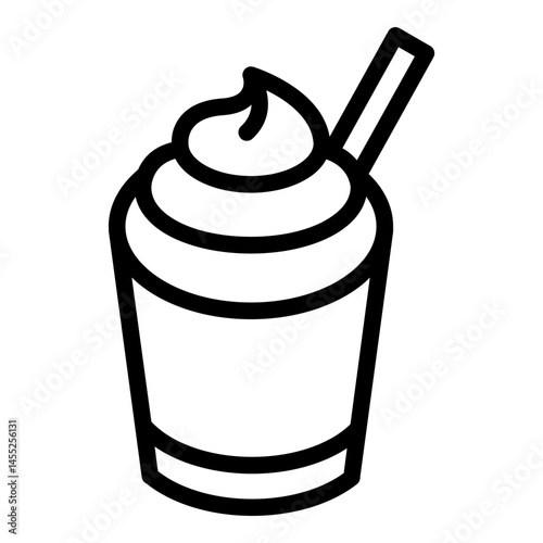 Frappe icon. Vector line icon