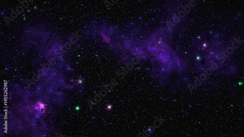 Wallpaper Mural Purple Nebula and Starry Night Sky Background Torontodigital.ca