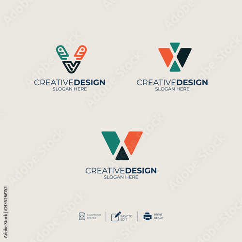 Logo template design ideas vector