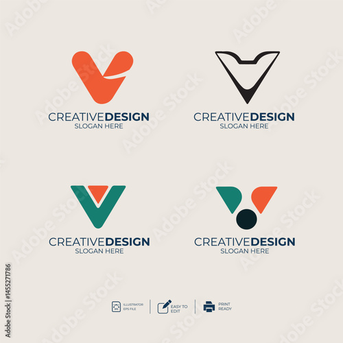 Logo template design ideas vector