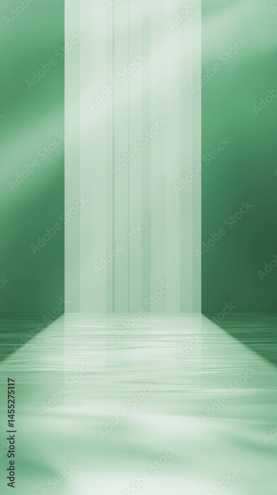 Minimalistic light green background banner symbolizes freshness, renewal, calm energy, and eco-conscious design, ideal for wellness brands, organic products, and peaceful visual communication.
