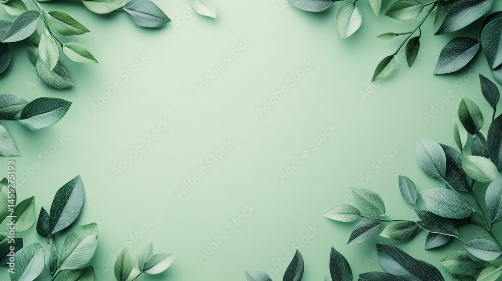 Minimalistic light green background banner symbolizes freshness, renewal, calm energy, and eco-conscious design, ideal for wellness brands, organic products, and peaceful visual communication.