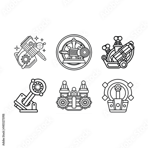 Throttle Icons Pack – High-Quality Vector Icons for Speed, Racing & Motorsports Design