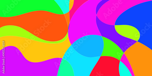 Vector Background of colorful liquid and fluid for summer collection