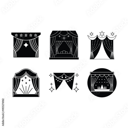 Theatrical Glow Effect - Dramatic Stage Lighting Illustration