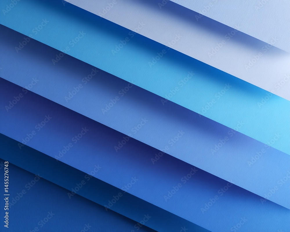 Fototapeta premium Diagonal Gradient of Blue Rectangles