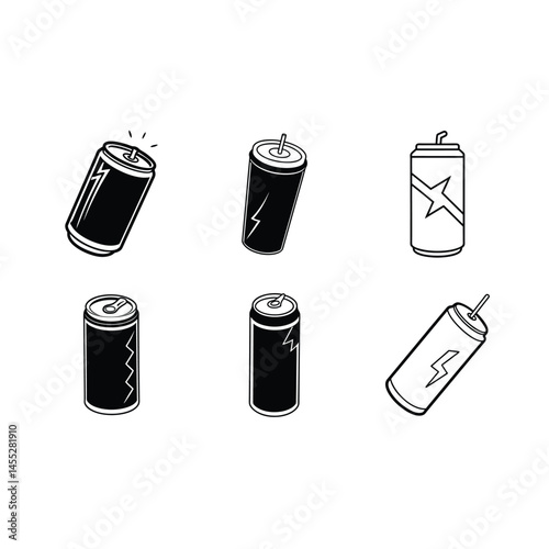 Energy Drink Can Illustration – Refreshing Beverage Vector Design