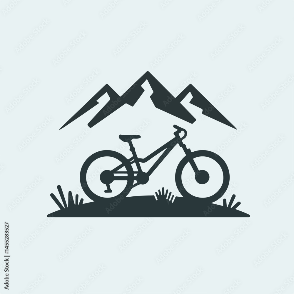 Fototapeta premium mountain bike vector illustration