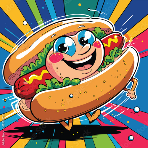 hotdog vector art for design needs