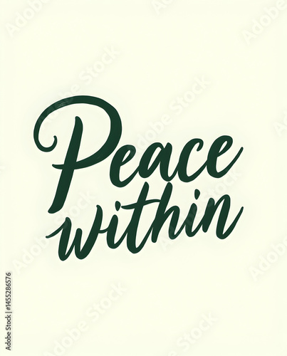 Peace Within Typography