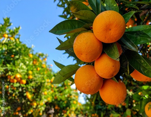 orange garden, close up