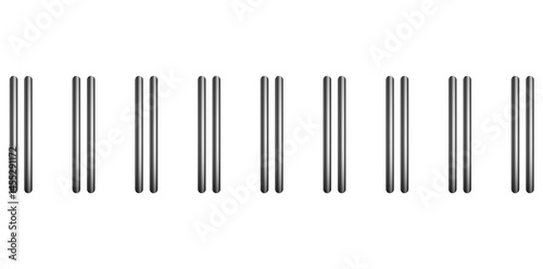 Realistic Metal Binder Vector Illustration.