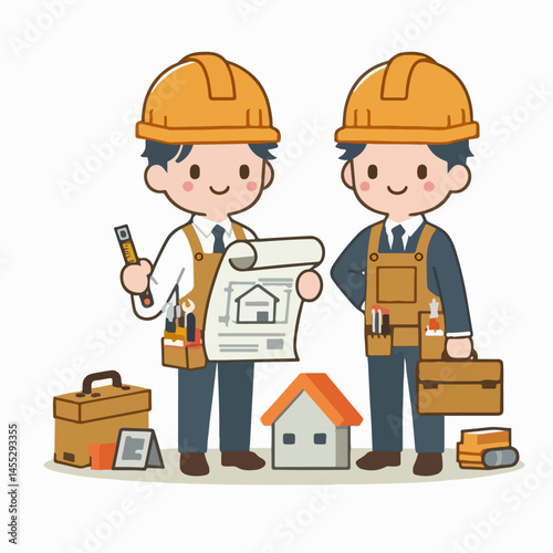 builder vector illustration