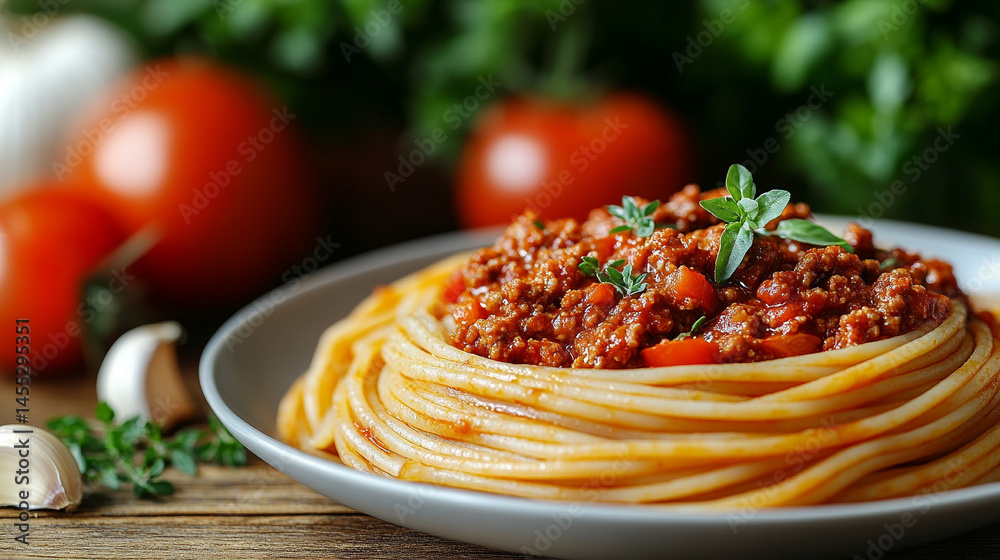 Classic Spaghetti Bolognese served on a white plate symbolizes comfort, tradition, and the warmth of Italian family meals, rich in flavor and rooted in centuries of culinary heritage.